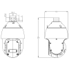KAMERA IP OBROTOWA ZEWNĘTRZNA TC-H354S 423IA - 5 Mpx 5 ... 115 mm TIANDY